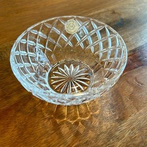 Lenox Lead Crystal Diamond Design Round Bowl